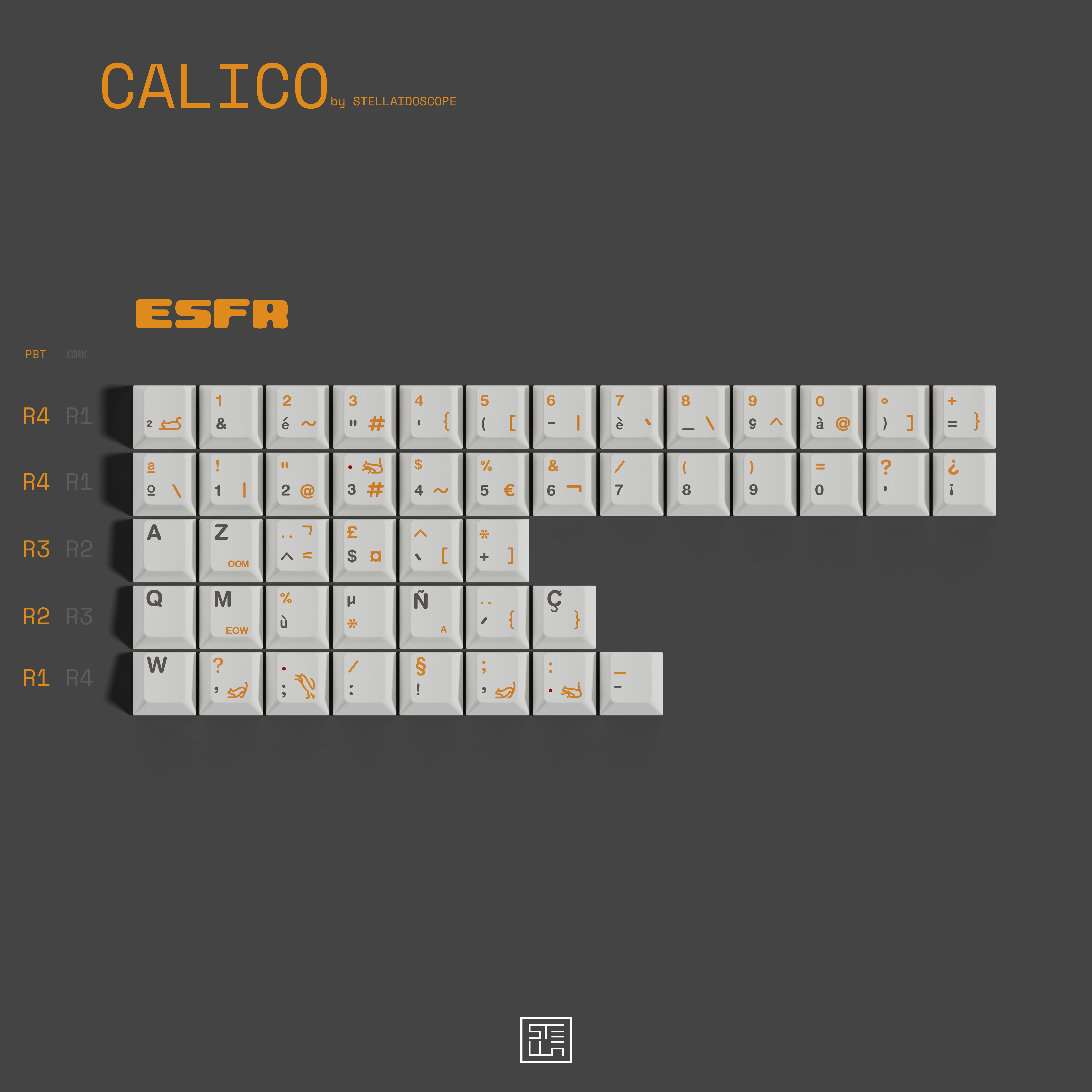 MW Calico Keycaps